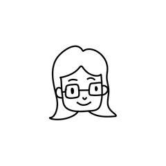 Hand drawn People face icon