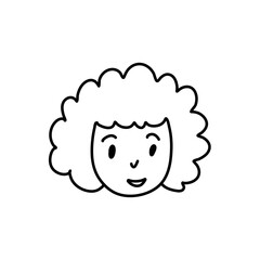 Hand drawn People face icon