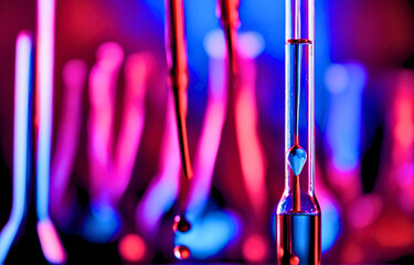  Colorful Test Tubes on Laboratory Background, 
Bright and Playful Test Tube Array in Science Setting, 
est Tubes with Fluids, 
Scientific Experiment with Colorful Test Tubes