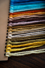 Close-up of Colorful Hand-Dyed Yarn