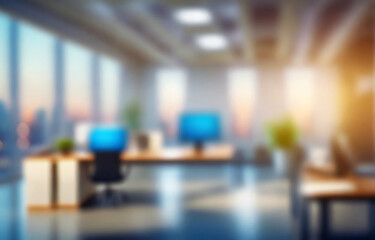 Blurry Office Interior Background, 
Abstract Office Space Blur, 
Defocused Workplace Environment, 
Corporate Office Bokeh Effect