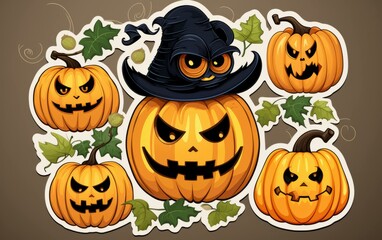 halloween stickers 4k