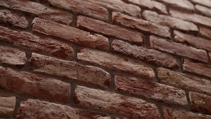 Closeup shot of old brick wall interior design
