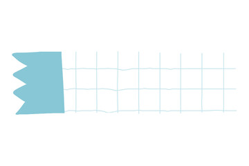 Cute blank square paper note digital planner sticky note banner to do list or memo message notepads paper sheet notepaper pastel pink and blue for goodnote