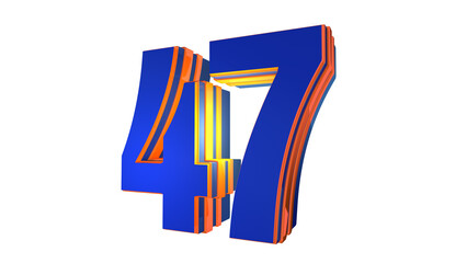 Blue design number 47