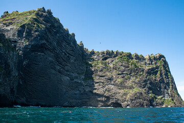 Fototapeta na wymiar 바위 섬의 모습