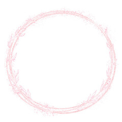 Floral Glitter Frame Geometric