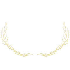 Floral Glitter Frame Geometric