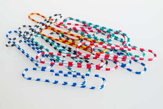 paper clip isolated on white background