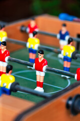 Table football, also known as foosball or table soccer, is a tabletop game that is loosely based on...