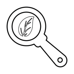 Search Ecology Icon In Outline Style