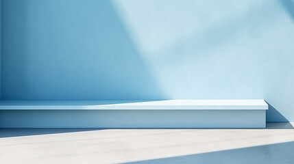 Blue Background Minimalist Design for Product Showcase