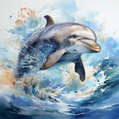 dolphin jumping out of water
