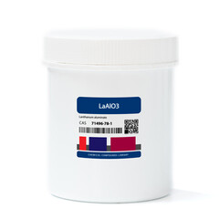 LaAlO3 - Lanthanum Aluminum Oxide.