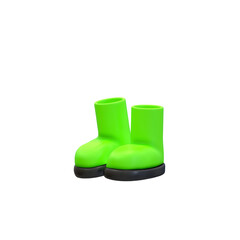 3d green boots