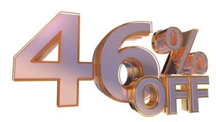 Gold 3d number 46%