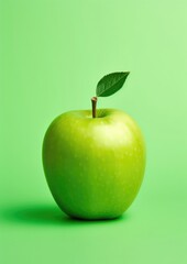 Raw green organic food healthy fruit fresh apple ripe freshness juicy