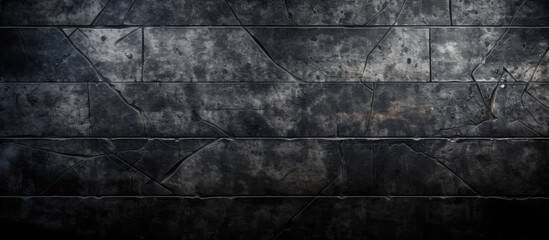 From a top view, the old grunge metal floor showcases a captivating abstract design, incorporating a black background with a textured pattern, evoking an artistic industrial feel as a wallpaper on the