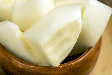 ripe melon for nutrition cut into pieces