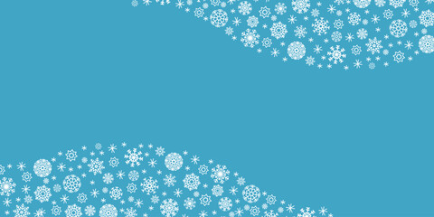 Clouds of snowflakes,winter background.Vector illustration.