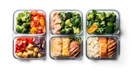 meal prep, png file of isolated cutout object with shadow on transparent background.
