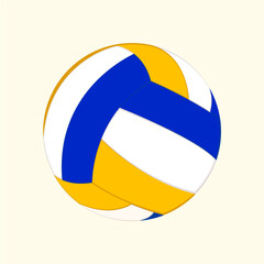 Volleyball Vector illustration of a ball. Isolated