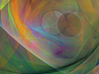 abstract chaotic fractal background 3D rendering illustration