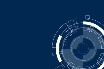 Sci fi futuristic user interface, HUD, Technology abstract background , Vector illustration.	
