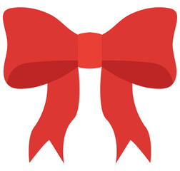 Cuter ed bow drawn in cartoon style.