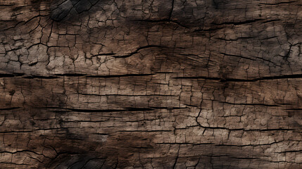 Seamless rough bark texture on old weathered log - obrazy, fototapety, plakaty