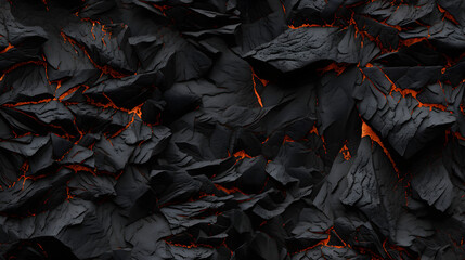Seamless volcanic rock texture with porous and jagged features - obrazy, fototapety, plakaty