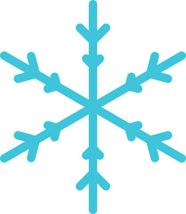 Snowflake snow freeze winter thin line outline icon. Snowflakes thin line icon. Snowflake Simple Vector illustration