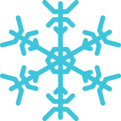 Fototapeta premium Snowflake snow freeze winter thin line outline icon. Snowflakes thin line icon set. Snowflake Simple Vector illustration