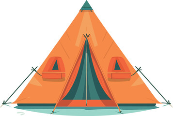 camping tent isolated on white. © TakanoriHashi