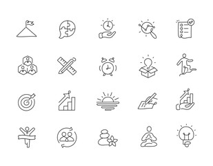 Productivity Icons - Enhance Your Productivity and Achieve Your Goals. Organize Your Work and Life. Enhance Your Workflow