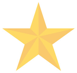 Star icon vector on a white background