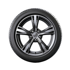 Fototapeta premium car wheel on transparent background