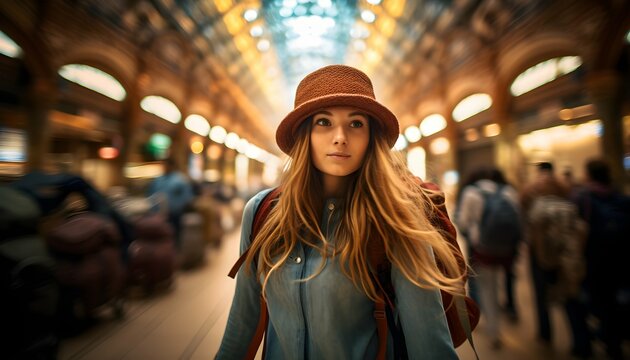 woman in the city generated ai