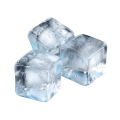 Ice Cubes on  transparent background
