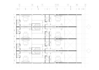 Floor plan designed building on the drawing.