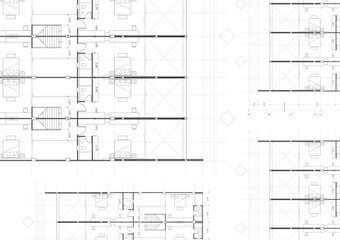 Floor plan designed building on the drawing.