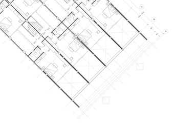 Floor plan designed building on the drawing.
