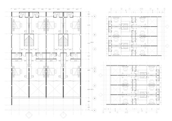 Floor plan designed building on the drawing.