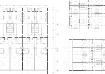 Floor plan designed building on the drawing.