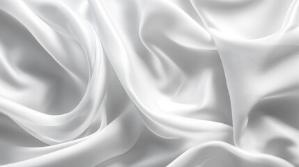 Obraz premium Close up of white fabric with very soft feel to it.