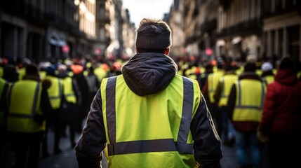 Yellow vest, Gilet Jaunes,  protest movement France, 16:9