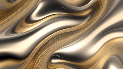 Abstract Silk mirror dimension Waves in Light marble gold Tones Background, backdrop for a product presentation, detailed and crisp image.	