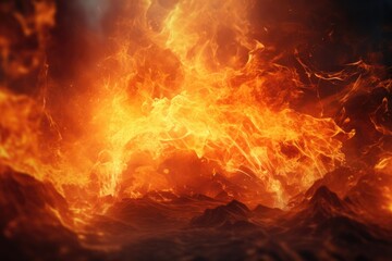 A close-up view of a fire suspended in the air. This captivating image captures the intensity and beauty of flames defying gravity. Perfect for illustrating concepts of danger, power, and energy.