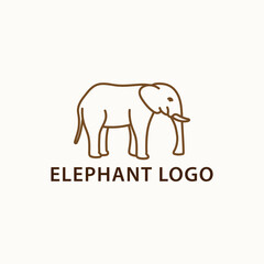 elephant animal icon logo design