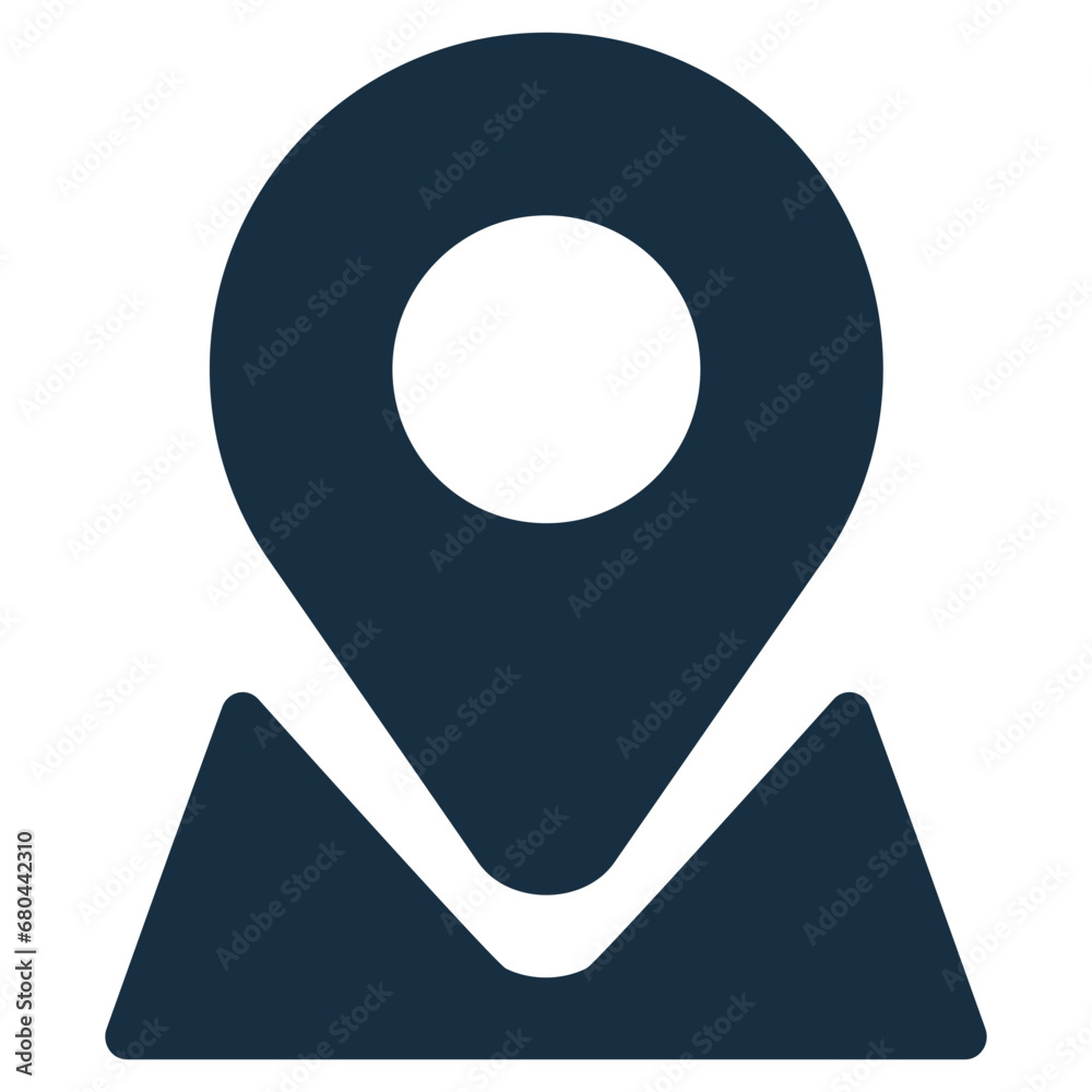 Wall mural location icon vector. map pointer symbol